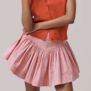 ANTHROPOLOGIE➕NWT Maeve Basque-Waist Flirty Skirt